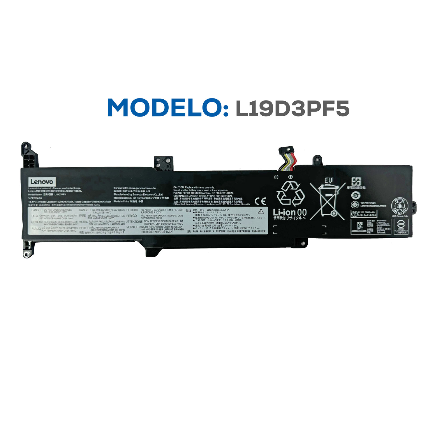 BATERIA LENOVO IDEAPAD L19D3PF5