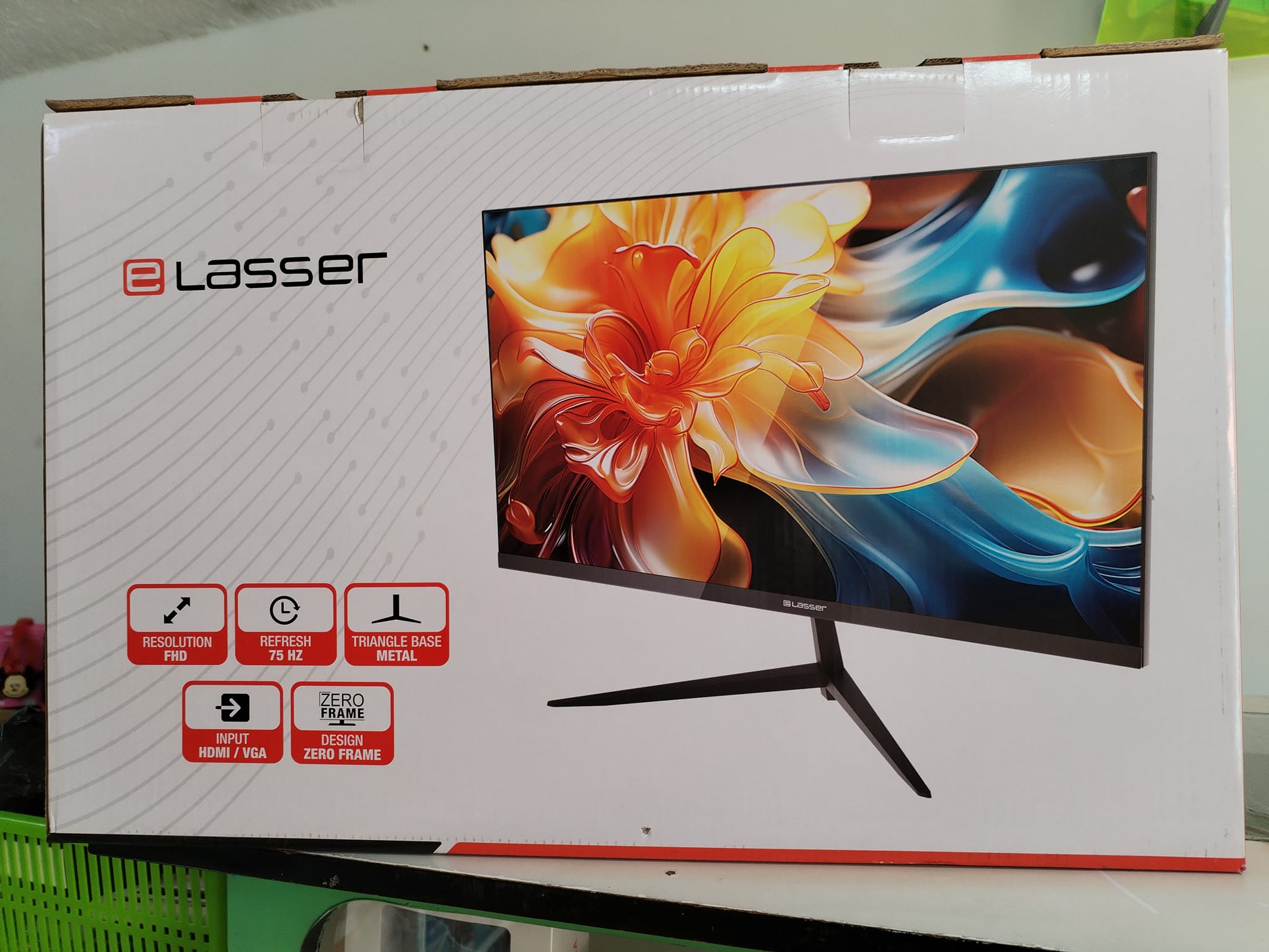 Monitor E LASSER Slim 21.5 Pulgadas Conector Hdmi Y Vga Nuevo FHD - Imagen 2