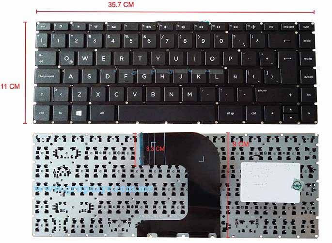 Teclado Laptop Hp 14 Ac 14af 14aj 14ag Negro - Imagen 2