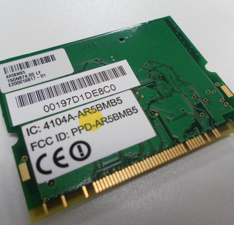 Wireless Interno Atheros Para Laptops Antiguas Mini Pci Card
