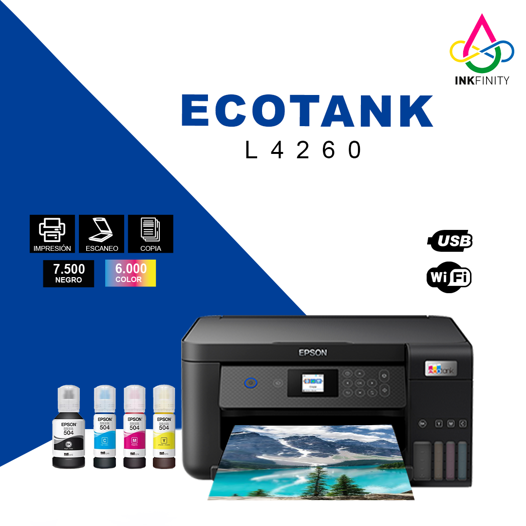 Impresora Epson L4260 Wifi Sistema Tinta Continua Red - Imagen 4