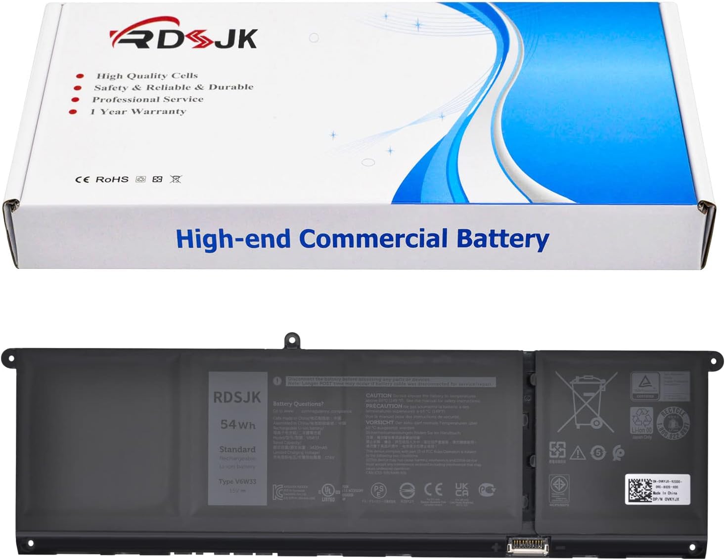 BATERIA DELL LATITUDE V6W33 3320 3420 3520 - Imagen 2