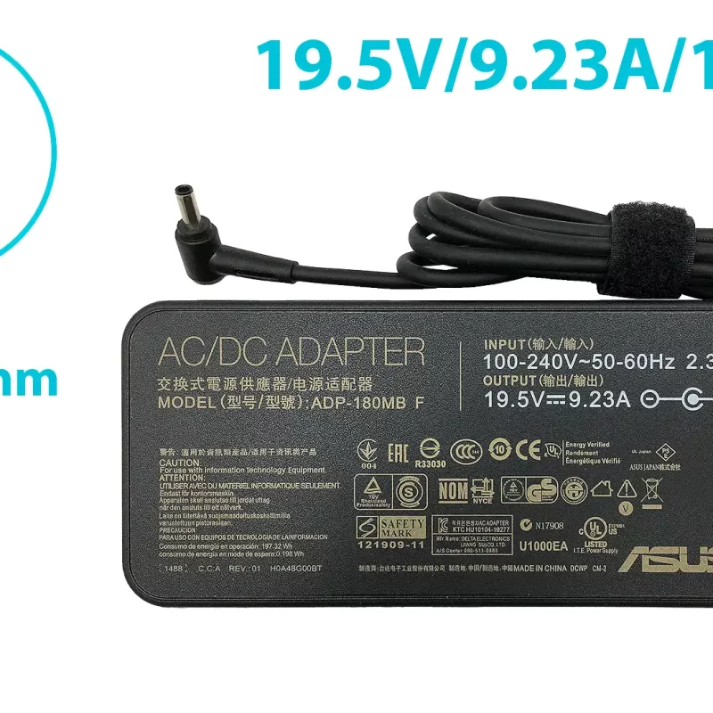 Cargador Original Laptop Asus Y Toshiba Gamer 19.5v 9.23a 180W