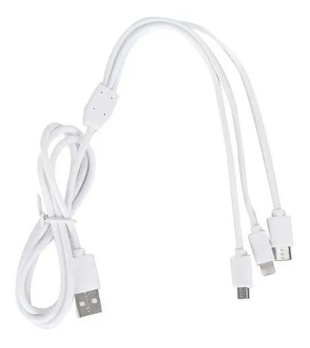 Cable 3 En 1 Para Celular iPhone Samsung Tipo C