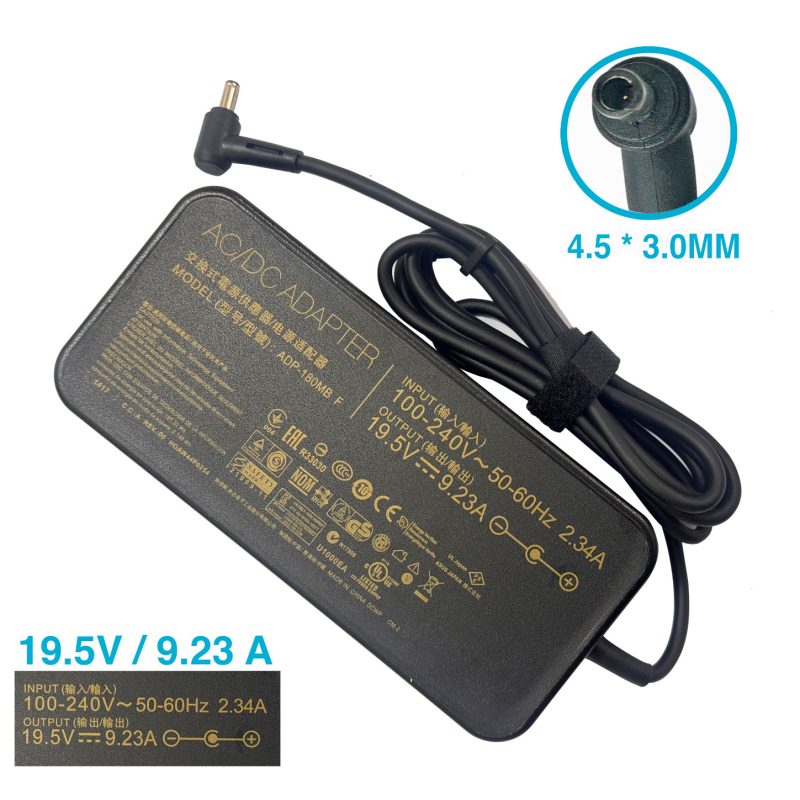 Cargador Original Laptop M.S.I 19.5v 9.23a 180w CONECTOR 4.5x3.0mm