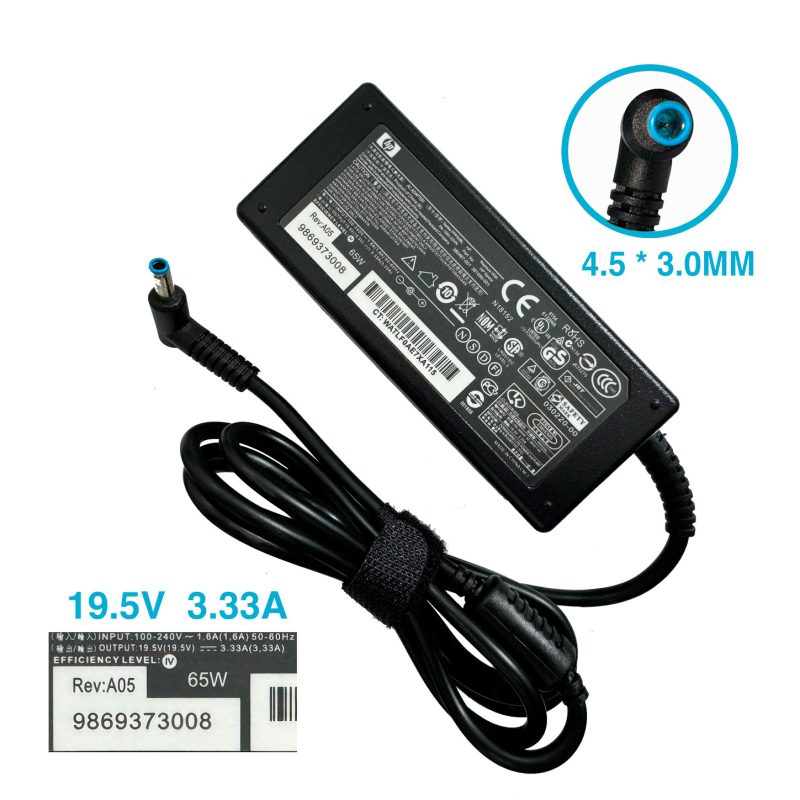 Cargador Original Laptop Hp Envy Punta Azul 19.5v 3.33a