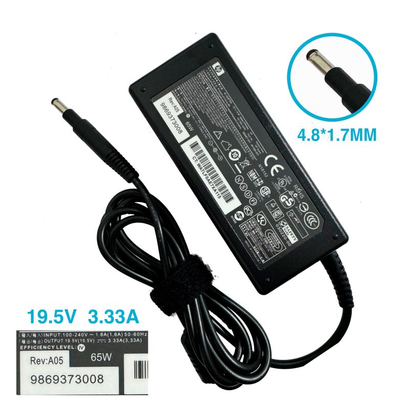 Cargador Laptop Hp Sleekbook Ultrabook 19.5v 3.33a PUNTA NEGRA