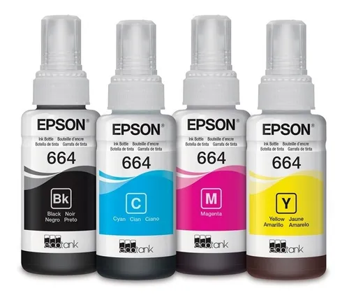 TINTA EPSON 664  PARA VARIOS MODELOS DE IMPRESORAS
